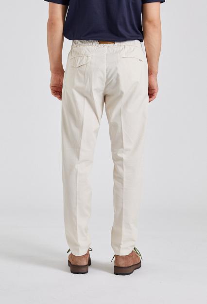 White Sand Greg Regular Fit Cotton Linen Off White